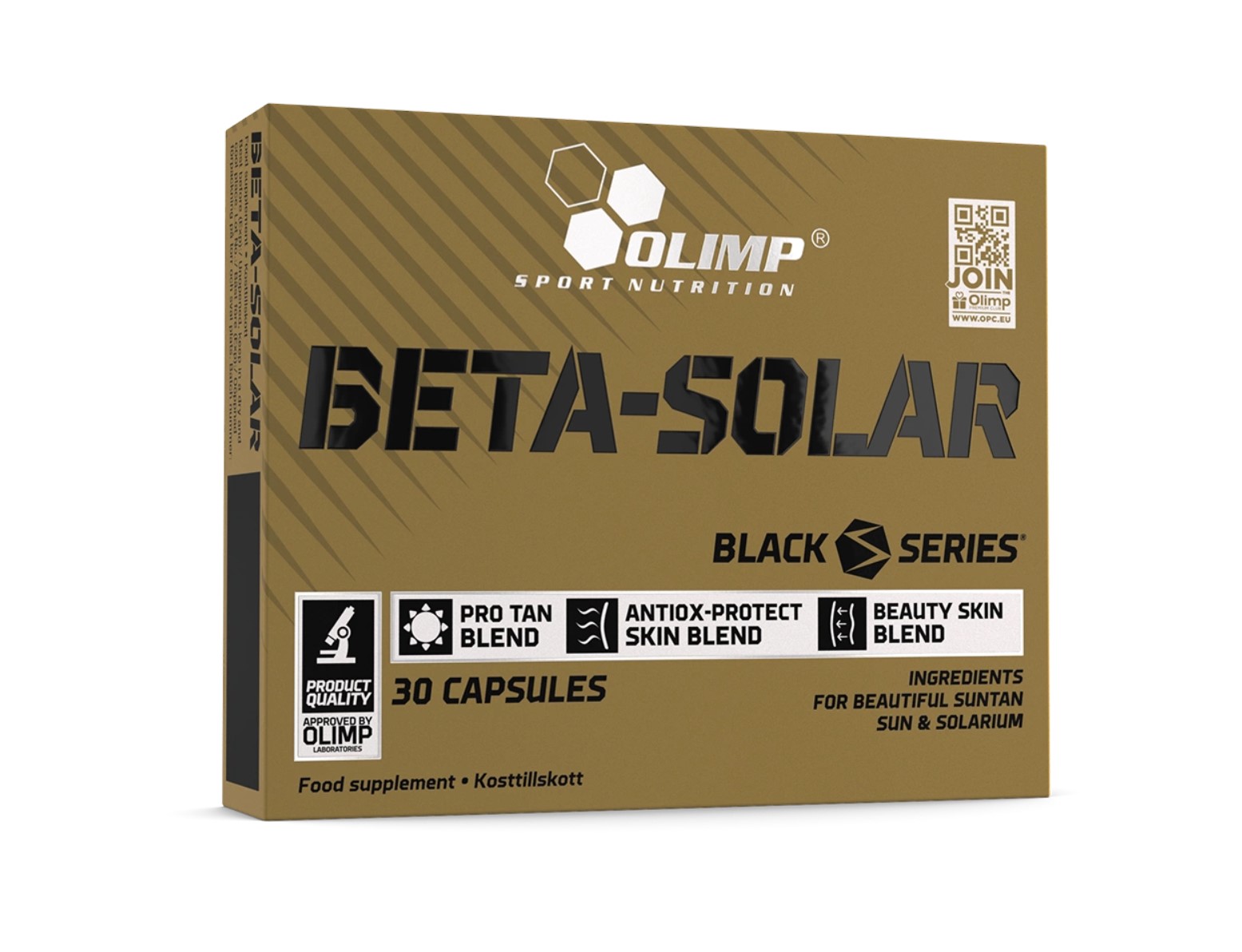 Beta Solar, 30 caps i gruppen Kosttillskott / Vitaminer & Mineraler hos Golden Athlete / Performance R us (Olimp-0155)