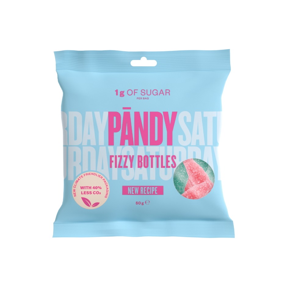 Pändy Candy, 50 g Fizzy Bottles i gruppen Livsmedel / Snacks/Chips hos Golden Athlete / Performance R us (PACFB)