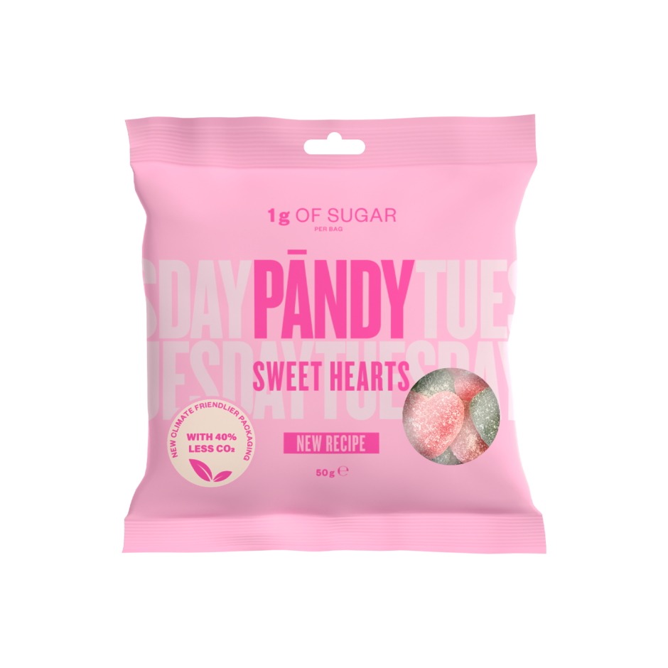 Pändy Candy, 50 g Sweet Hearts i gruppen Livsmedel / Snacks/Chips hos Golden Athlete / Performance R us (PACSH-001)