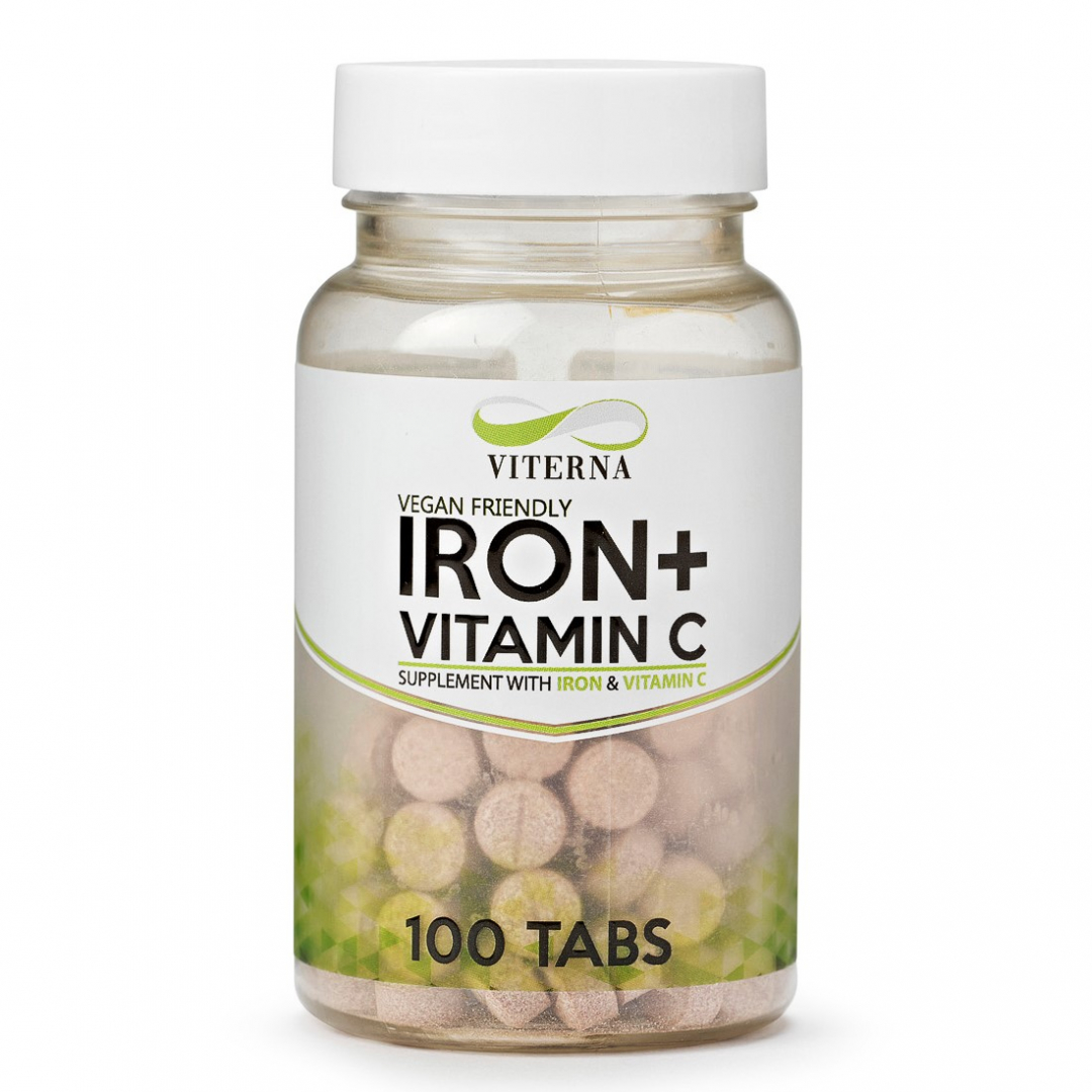 Iron + Vitamin C 100 tabs i gruppen Kosttillskott / Vitaminer & Mineraler hos Golden Athlete / Performance R us (VIVC100)