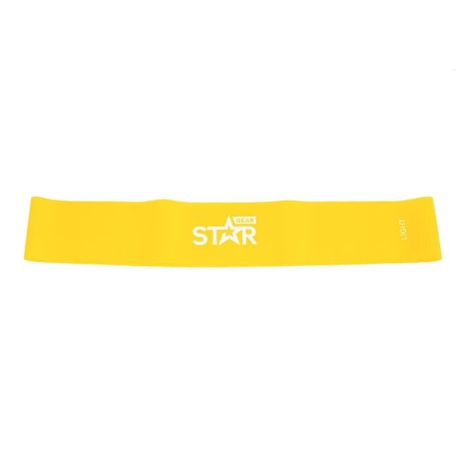 Star Gear Mini Band, Yellow, Light, 600 x 0,4mm i gruppen Träningstillbehör / Träningsband hos Golden Athlete (1095-06)
