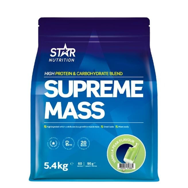Supreme Mass Gainer, 5400 g Vanilla Pear i gruppen Kosttillskott / Gainers & Återhämtning / Gainer hos Golden Athlete (111306)