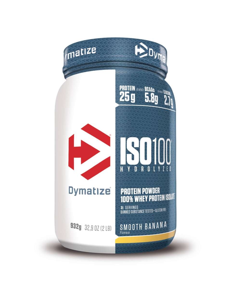 Iso-100, 908g Smooth Banana i gruppen Kosttillskott / Proteintillskott / Vassleprotein hos Golden Athlete (111556)