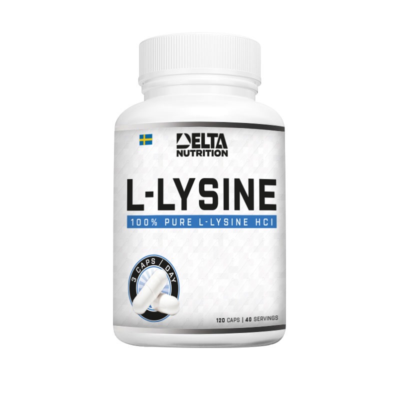 L-Lysine 120 caps i gruppen Kosttillskott / Vitaminer & Mineraler / Mineraler - Antioxidanter hos Golden Athlete (111789)