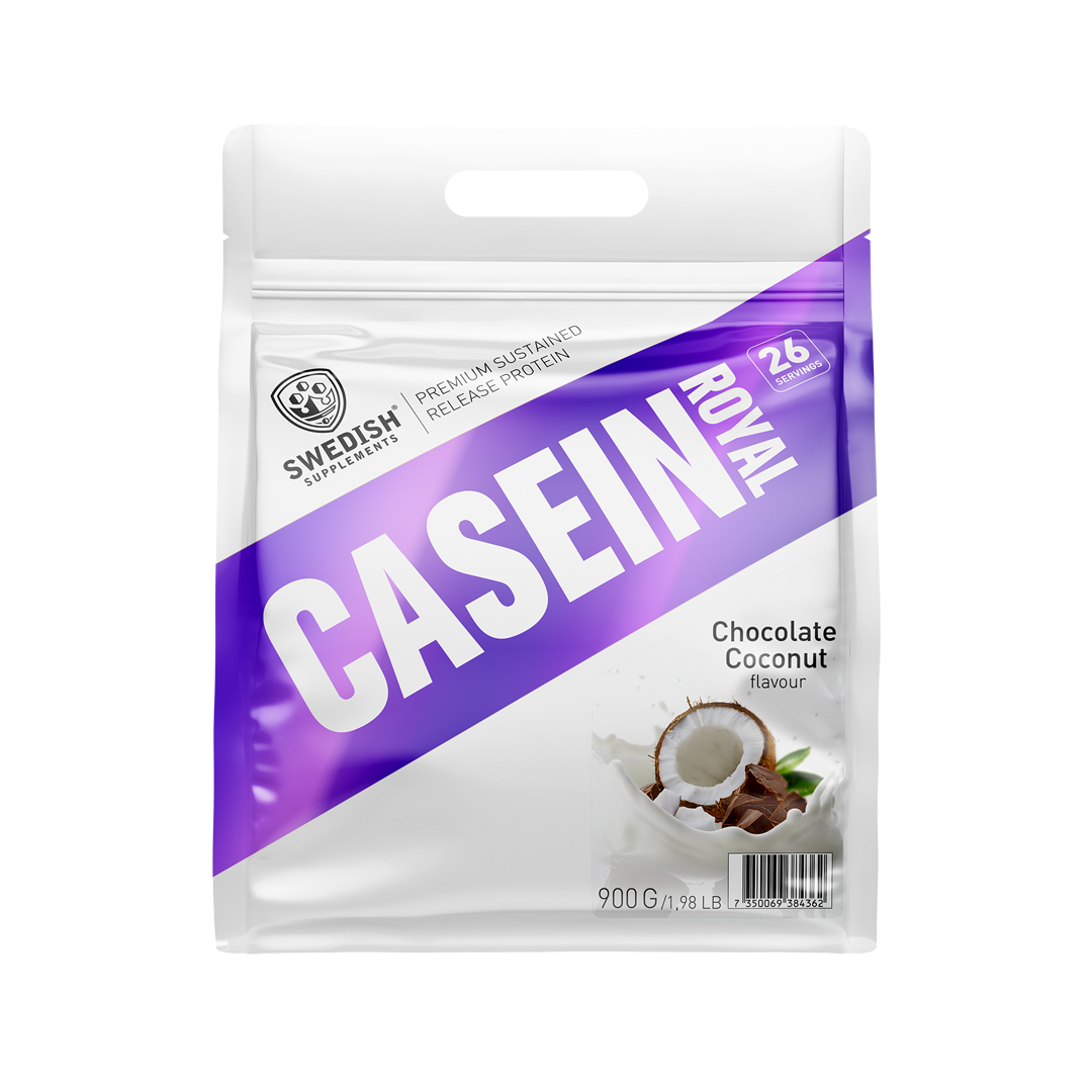 Casein - 900g Chocolate Coconut i gruppen Kosttillskott / Proteintillskott / Kaseinprotein hos Golden Athlete (111980)