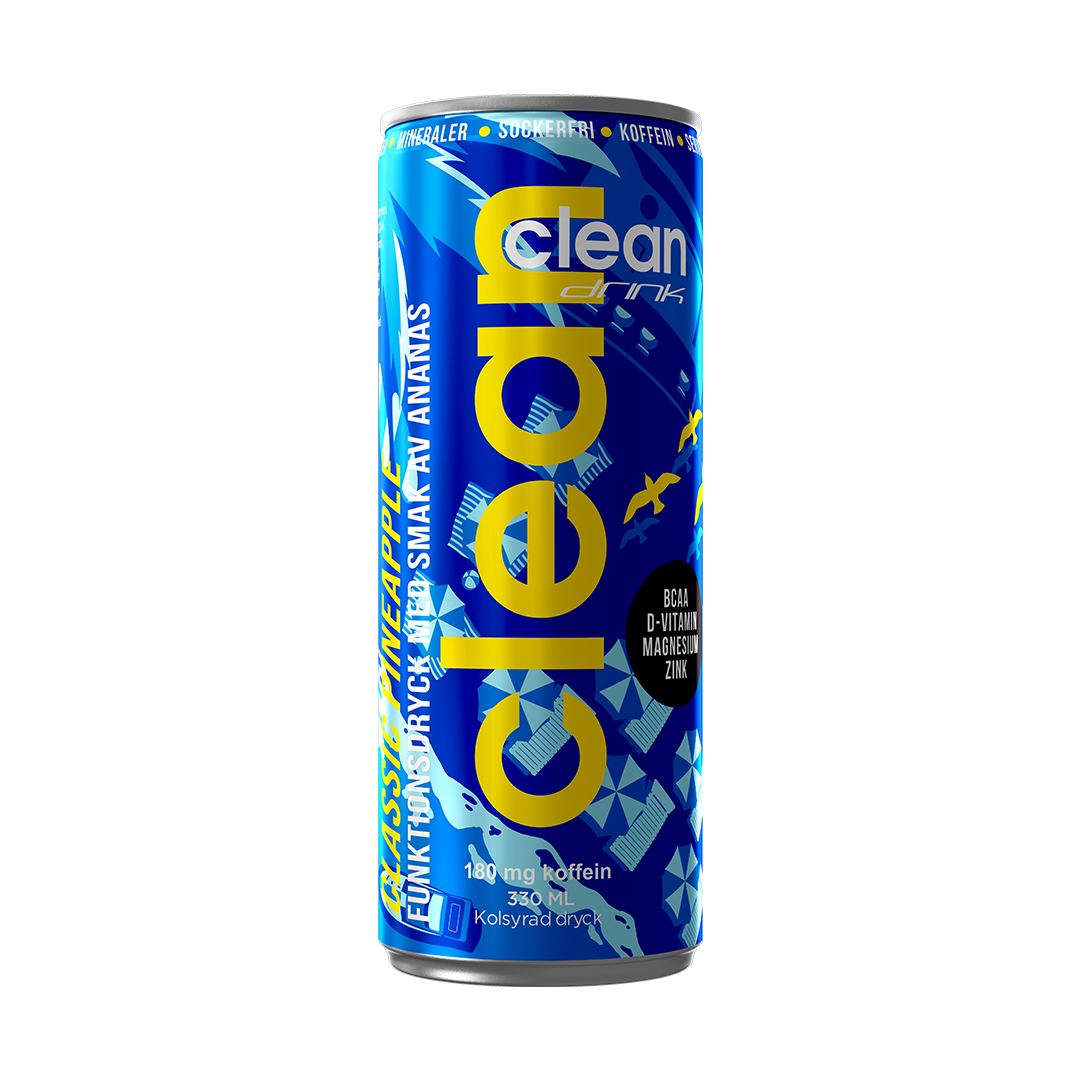 Clean Drink, 330 ml, Pineapple i gruppen Kosttillskott / Drycker / Energidryck hos Golden Athlete (111983)