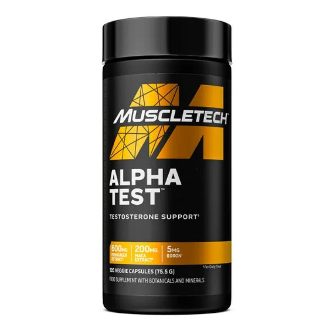 Muscletech Alpha Test, 120 caps i gruppen Kosttillskott / Muskelökning / T-Booster hos Golden Athlete (112331)