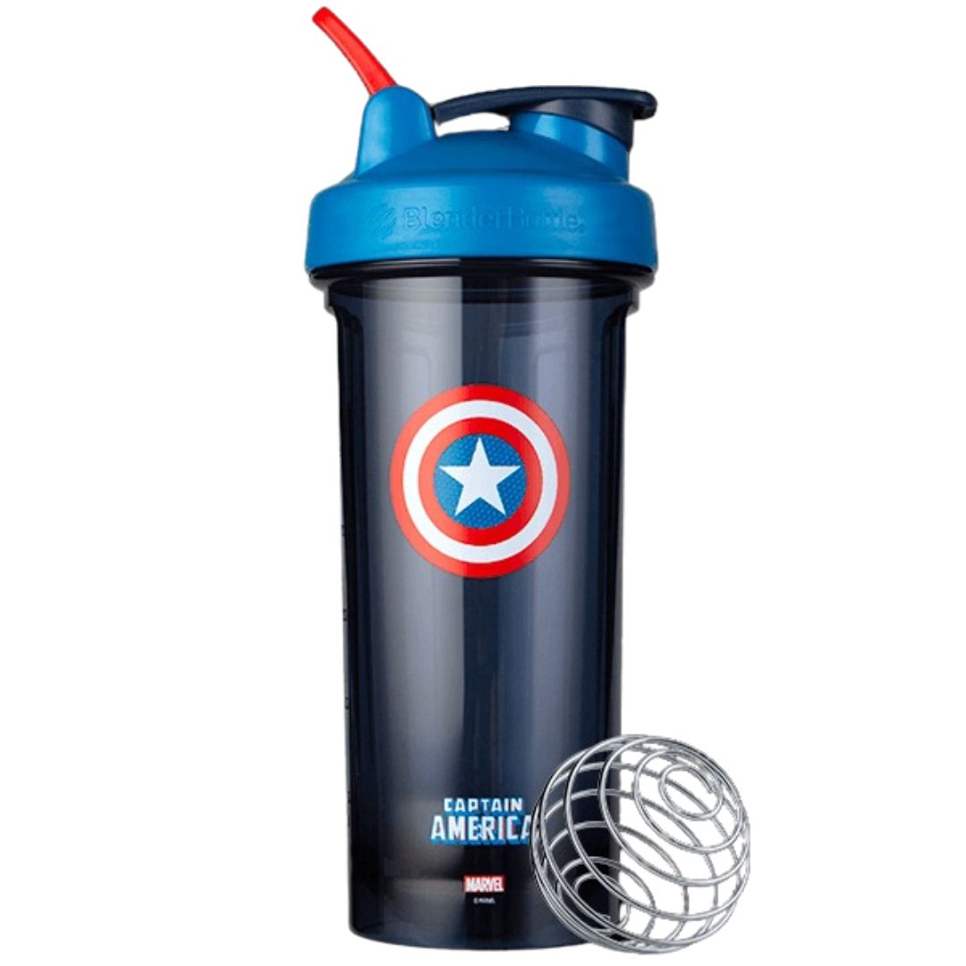 PRO SERIES - MARVEL 820 ML, CAPTAIN AMERICA i gruppen Träningstillbehör / Shakers - Vattenflaskor hos Golden Athlete (112372)