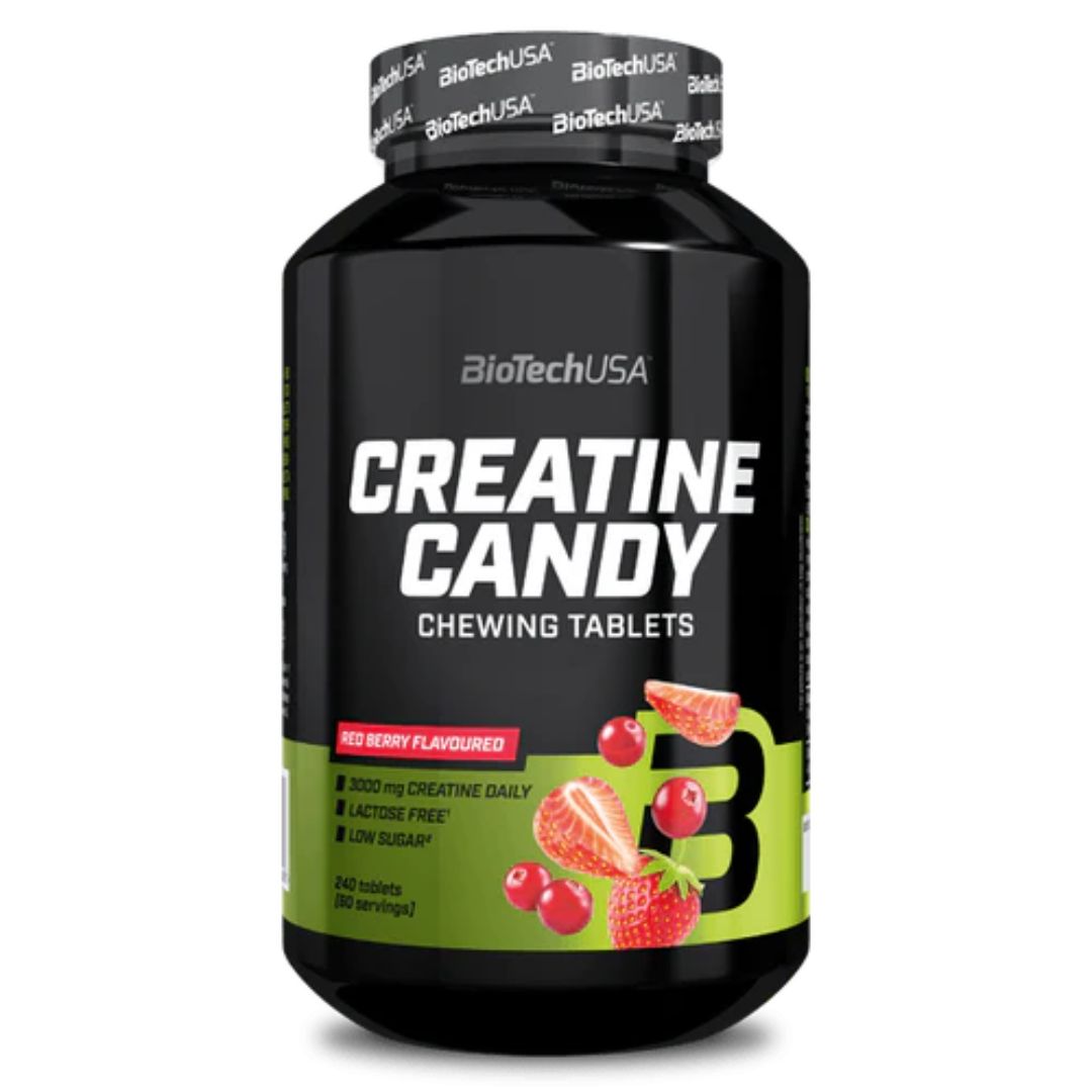 Creatine Candy 240 Chewing tablets i gruppen Kosttillskott / Kreatin / Kreatin Enhanced hos Golden Athlete (13022010100)