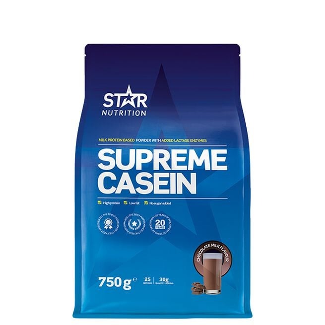 Supreme Kasein, 750g, Chocolate Milk i gruppen Kosttillskott / Proteintillskott / Kaseinprotein hos Golden Athlete (1824785)