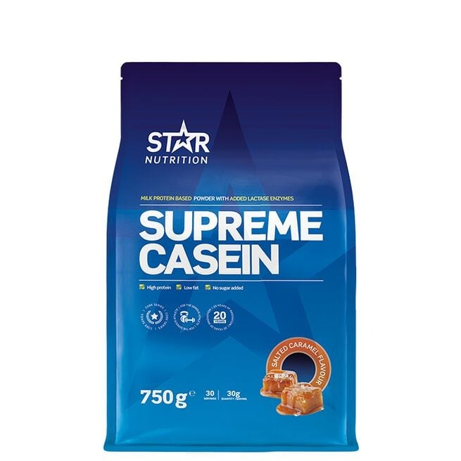 Supreme Casein, 750g, Salty Caramel i gruppen Kosttillskott / Proteintillskott / Kaseinprotein hos Golden Athlete (1824998)
