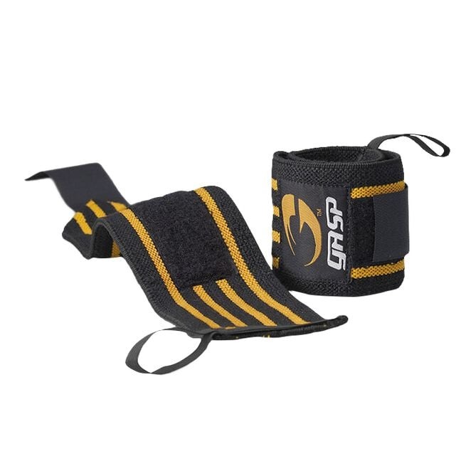 Hardcore Wrist Wraps, Black, OS i gruppen Träningstillbehör / Knä & Handledslindor hos Golden Athlete (230070999102)