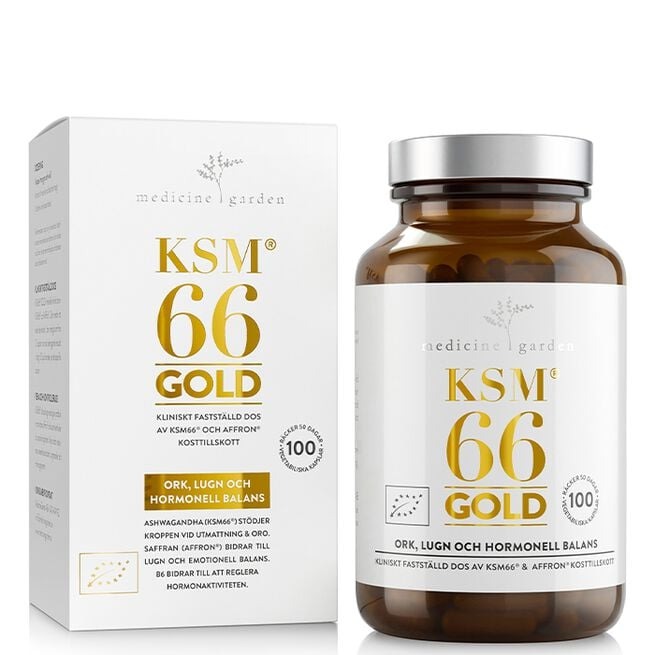 KSM-66 Gold, 100 caps i gruppen Kosttillskott / Muskelökning / Ashwagandha hos Golden Athlete (5646777-002)