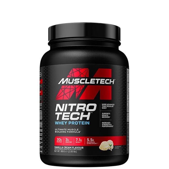 Nitro-Tech 2 lbs, Vanilla i gruppen Kosttillskott / Proteintillskott / Vassleprotein hos Golden Athlete (8218-009)