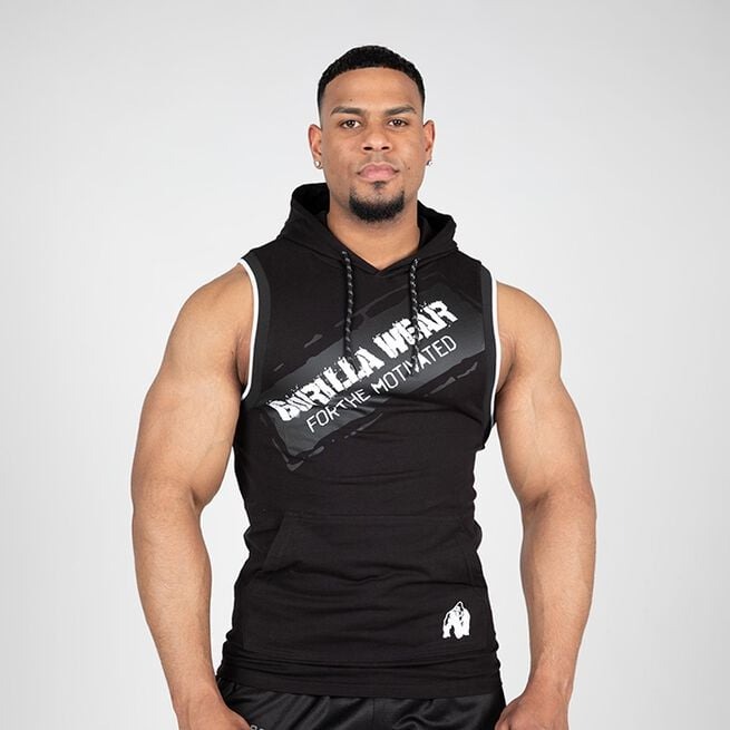 Loretto Hooded Tank Top, black - 2XL i gruppen Kläder / Linnen hos Golden Athlete (9014190005)