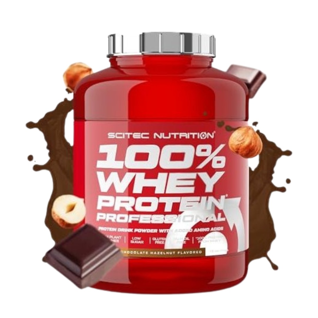 100% Vassleprotein Professional 2350 g, Chocolate Hazelnut i gruppen Kosttillskott / Proteintillskott / Vassleprotein hos Golden Athlete (9998-0744)