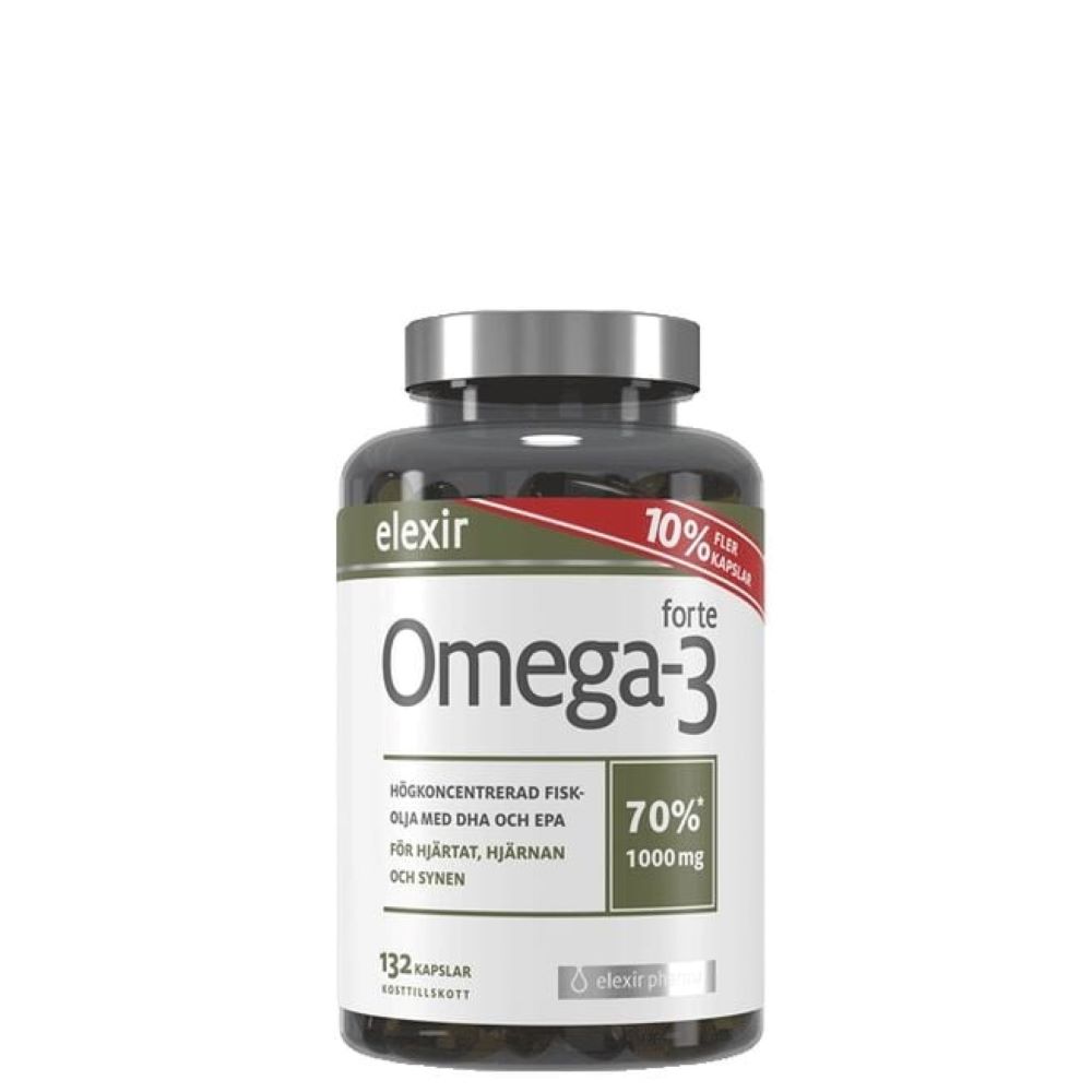 Omega-3 forte 1000 mg, 132 caps i gruppen Kosttillskott / Fettsyror / Omega-3 hos Golden Athlete / Performance R us (A1116-69)