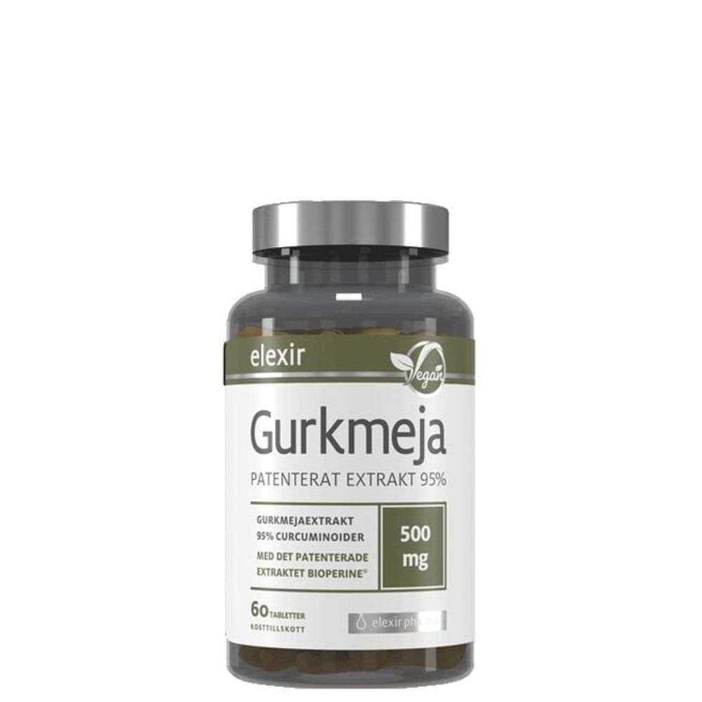 Gurkmeja 500 mg, 60 tabs i gruppen Kosttillskott / Vitaminer & Mineraler hos Golden Athlete / Performance R us (A1116-93)