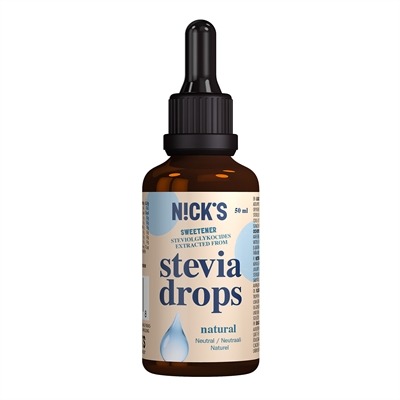 NICKS Stevia Drops Natural, 50 ml i gruppen Livsmedel hos Golden Athlete (A5903)