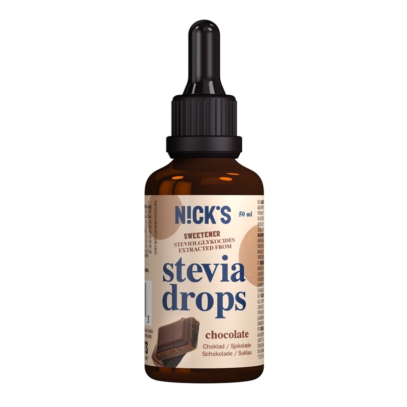NICKS Stevia Drops Chocolate, 50 ml i gruppen Livsmedel hos Golden Athlete (A5908)
