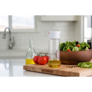 WhiskwareÂ® Dressing Shaker, White-Red i gruppen Träningstillbehör / Shakers - Vattenflaskor hos Golden Athlete (BBWDST)
