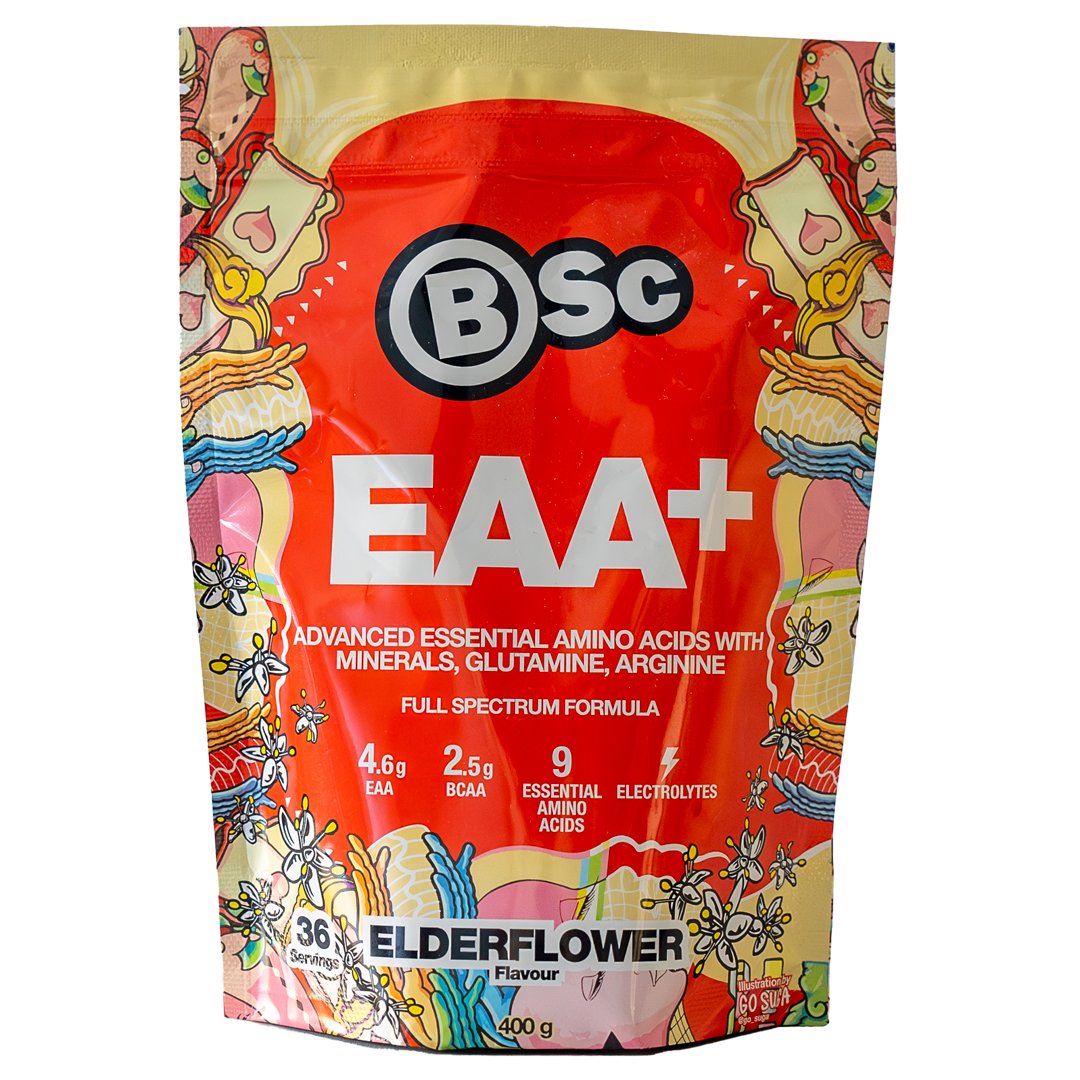 BSc EAA Aminosyror 400g Fläder i gruppen Kosttillskott / Aminosyror / EAA hos Golden Athlete (BSCEAAW)