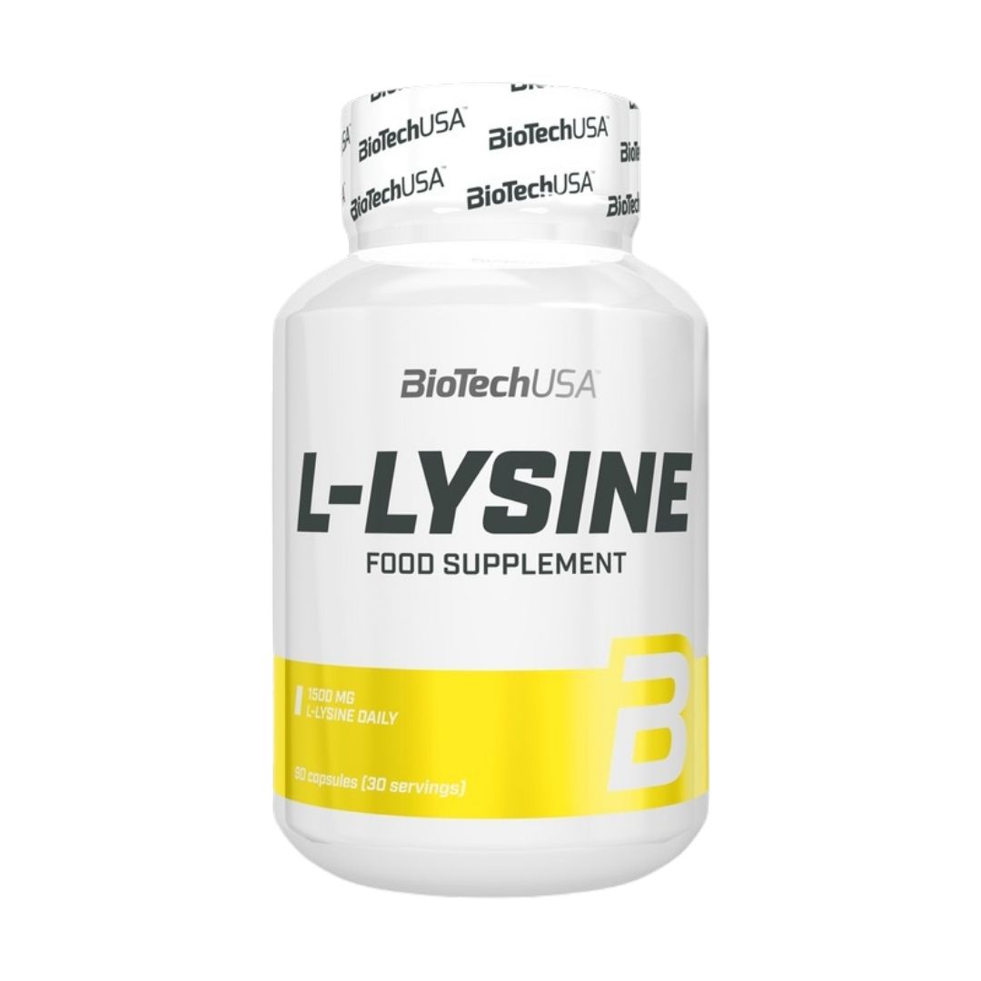 L-Lysine 90 caps i gruppen Kosttillskott / Aminosyror / Citrullin hos Golden Athlete / Performance R us (BTLLYS90)