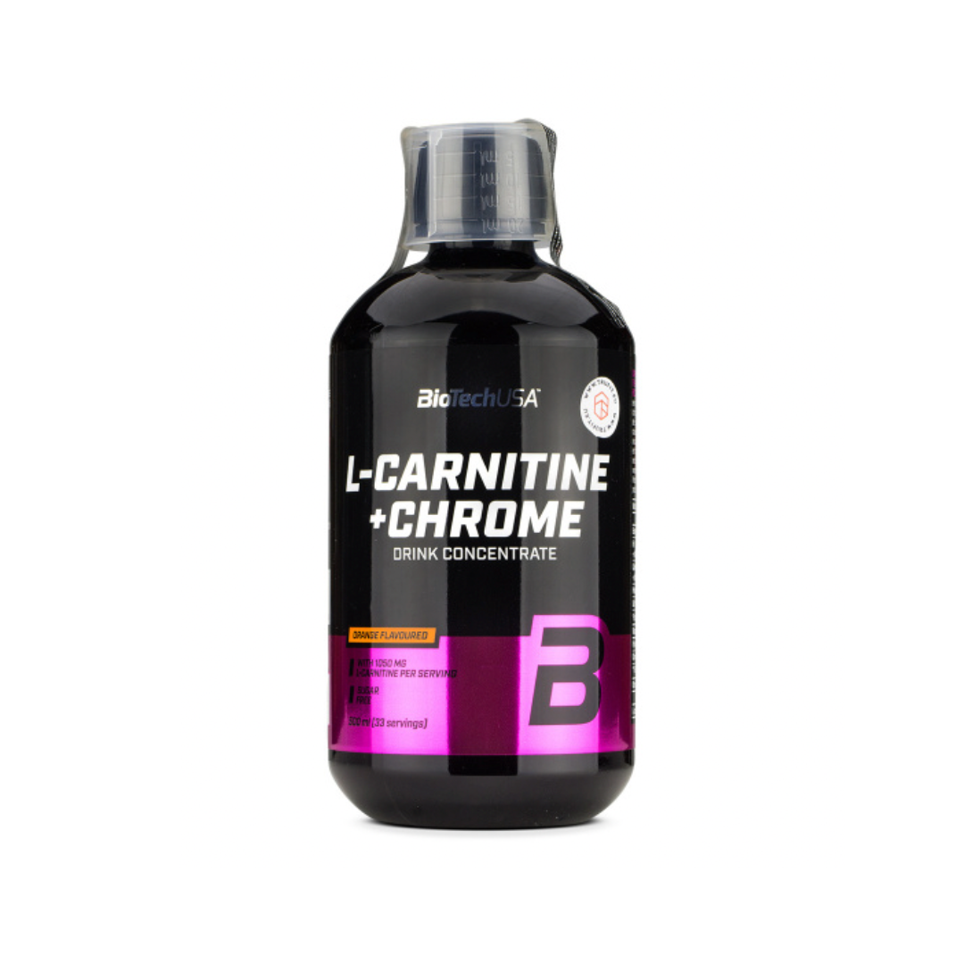 L-Carnitine +Chrome, 500 ml Orange i gruppen Kosttillskott / Aminosyror / L-Karnitin hos Golden Athlete (Biotech-0032)