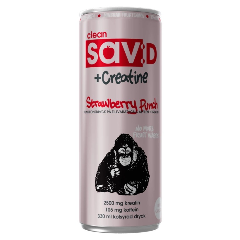 Clean sav:D + Creatine 330 ml Strawberry Punch i gruppen Kosttillskott / Drycker / Energidryck hos Golden Athlete (CSCSP)