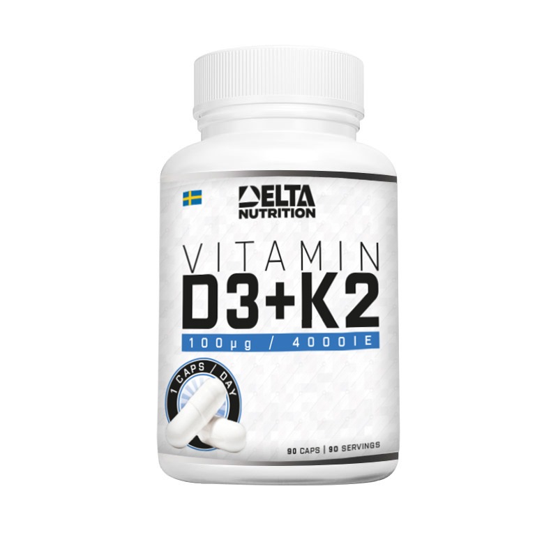 Vitamin D3+K2 60 caps i gruppen Kosttillskott / Vitaminer & Mineraler / D-Vitamin hos Golden Athlete (Delta-007)