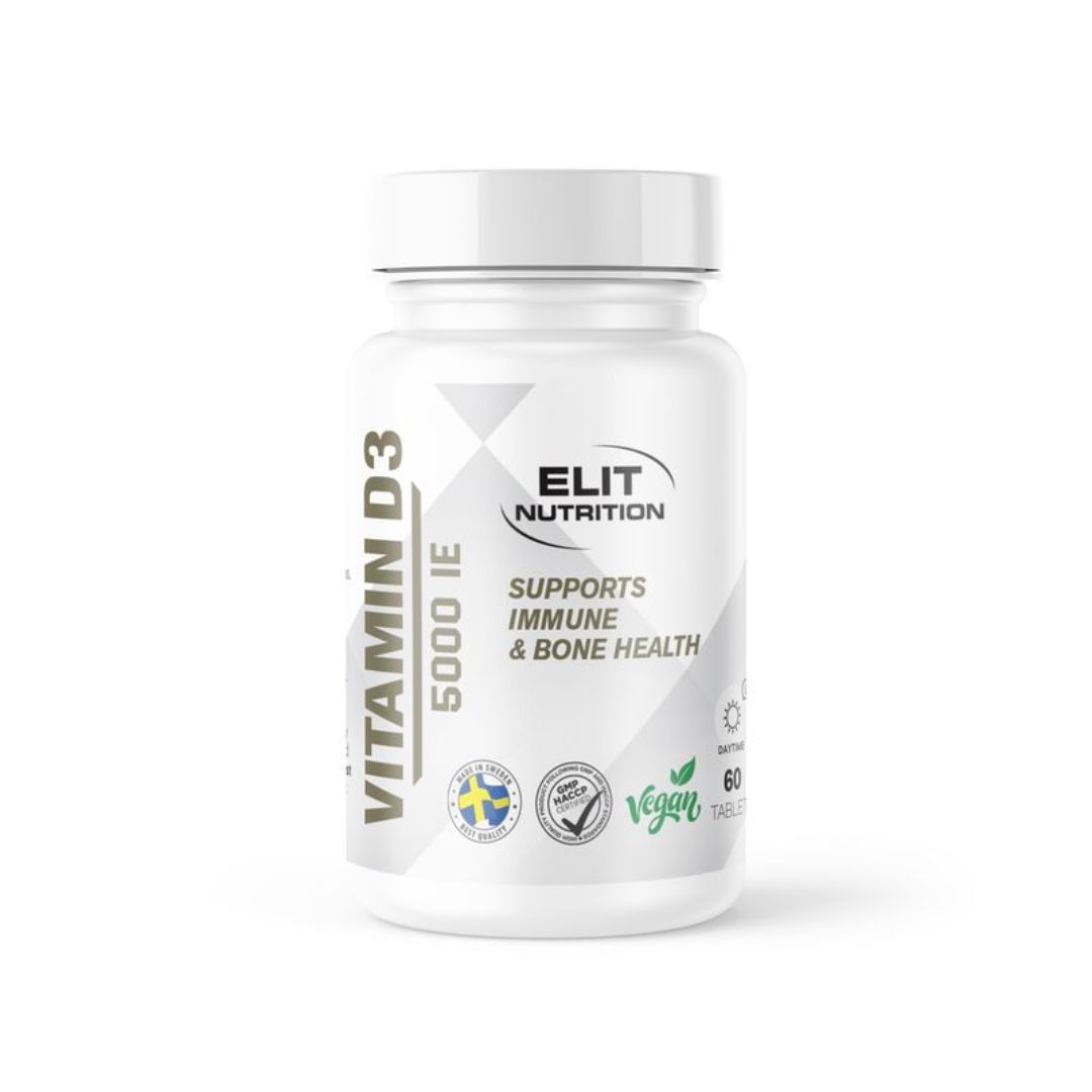 Elit Vitamin D3 - 5000IU, 60 Tabletter i gruppen Kosttillskott / Vitaminer & Mineraler / D-Vitamin hos Golden Athlete (ENRB-043)