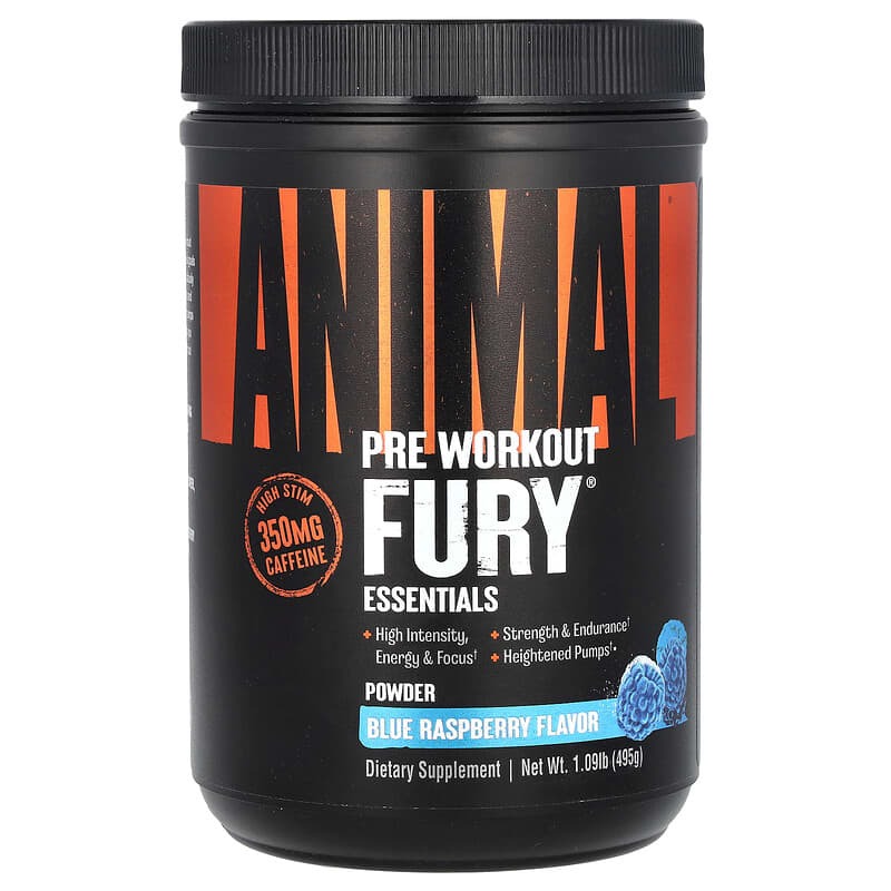 Animal Fury PWO 30 portioner i gruppen Kosttillskott / PWO - Prestationshöjande / PWO med koffein hos Golden Athlete (G-AFURY)