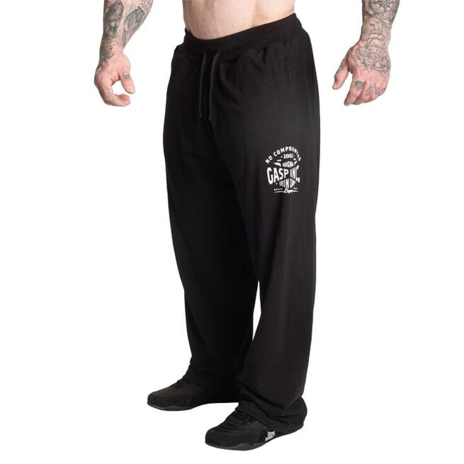 Gasp Inc Sweatpants Black/White i gruppen Kläder / Byxor hos Golden Athlete (G-GASPINCSPBW)