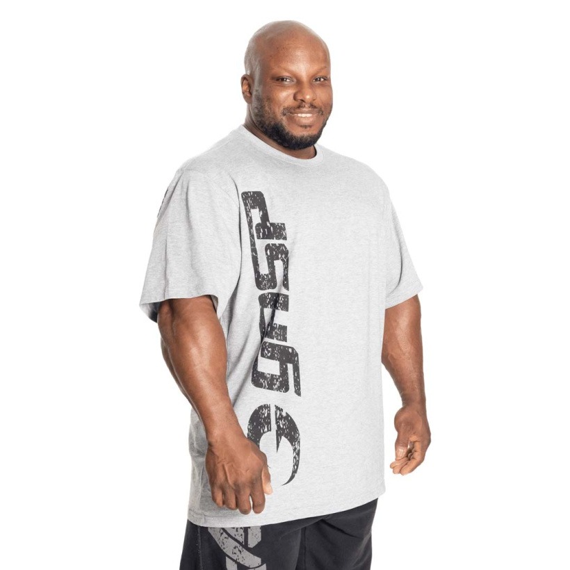 Gasp Original Tee Light Grey Melange i gruppen Kläder / T-Shirts hos Golden Athlete (G-GASPORGTEELGM)