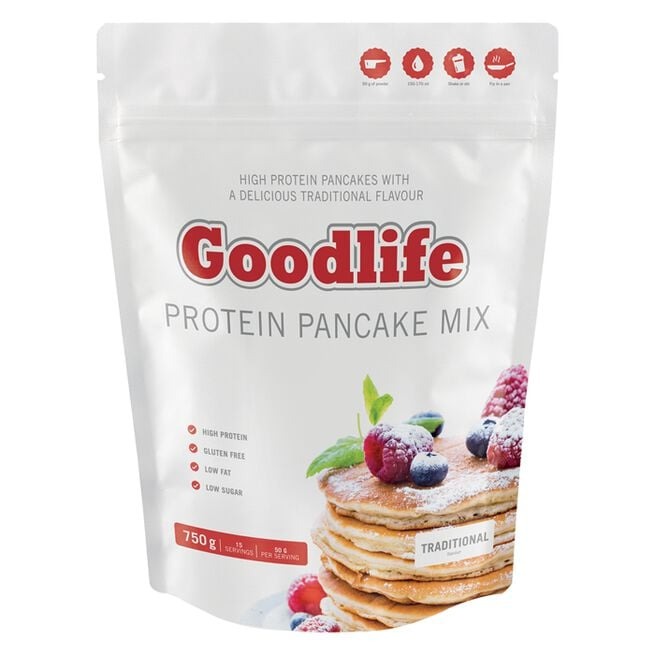 Goodlife Protein Pancakes, 750 g i gruppen Livsmedel / Proteinpankakor hos Golden Athlete / Performance R us (G-GLPANCAKE)