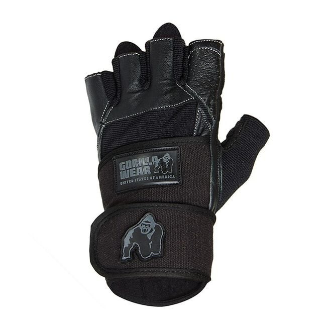 Dallas Wrist Wrap Gloves, black i gruppen Träningstillbehör / Handskar hos Golden Athlete / Performance R us (G-GWDALLASGLOVE)