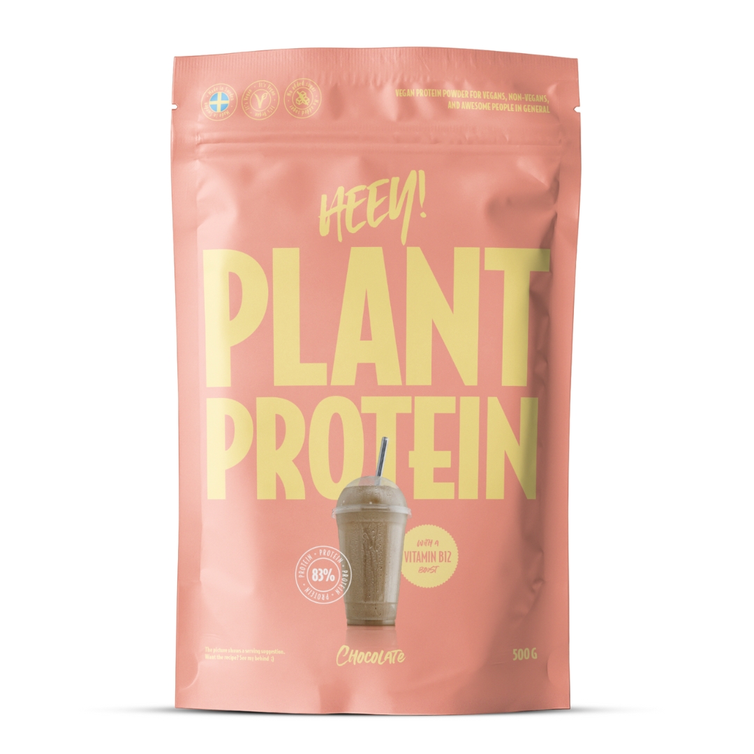 Heey! Veganskt Protein 500 g i gruppen Kosttillskott / Proteintillskott / Vegan protein hos Golden Athlete (G-HYVEGPRO5)