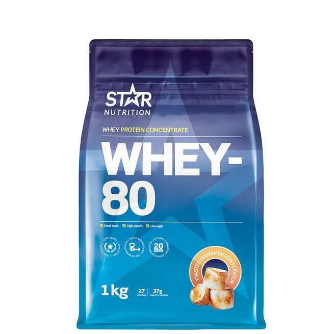 Whey-80 i gruppen Kosttillskott / Proteintillskott / Vassleprotein hos Golden Athlete (G-SNWHEY80)