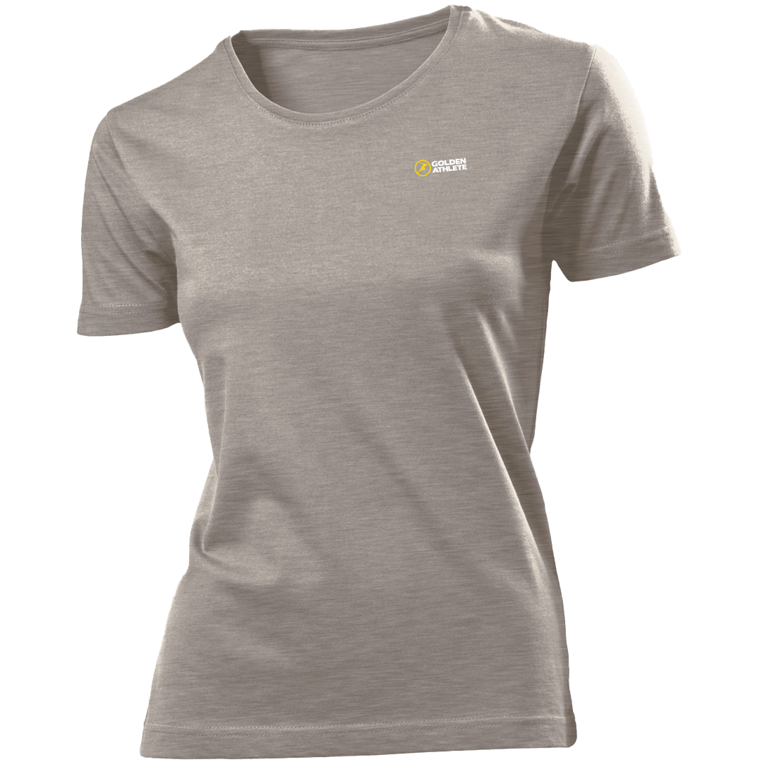 Golden Athlete Women's Tee - Grey i gruppen Kläder / T-Shirts hos Golden Athlete (G-WOMENSGATEEGR)