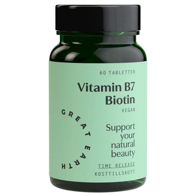 Vitamin B7- Biotin 1000 mcg 60 tab i gruppen Kosttillskott / Vitaminer & Mineraler / B-Vitamin hos Golden Athlete / Performance R us (GreatE-026)