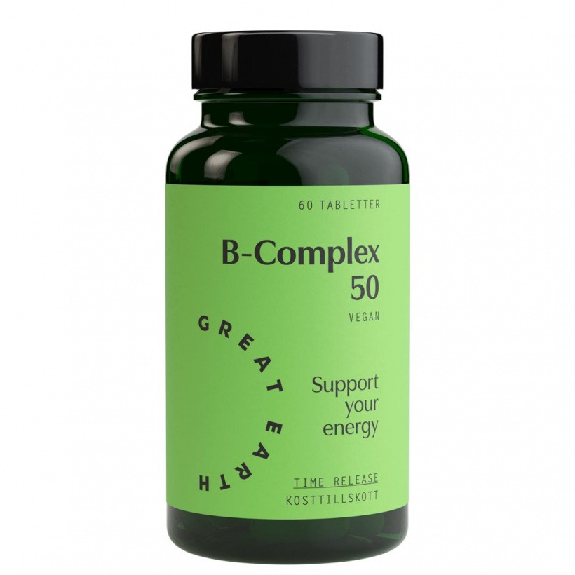 B-Complex 100 mg 60 tab i gruppen Kosttillskott / Vitaminer & Mineraler / B-Vitamin hos Golden Athlete / Performance R us (GreatE-3266)