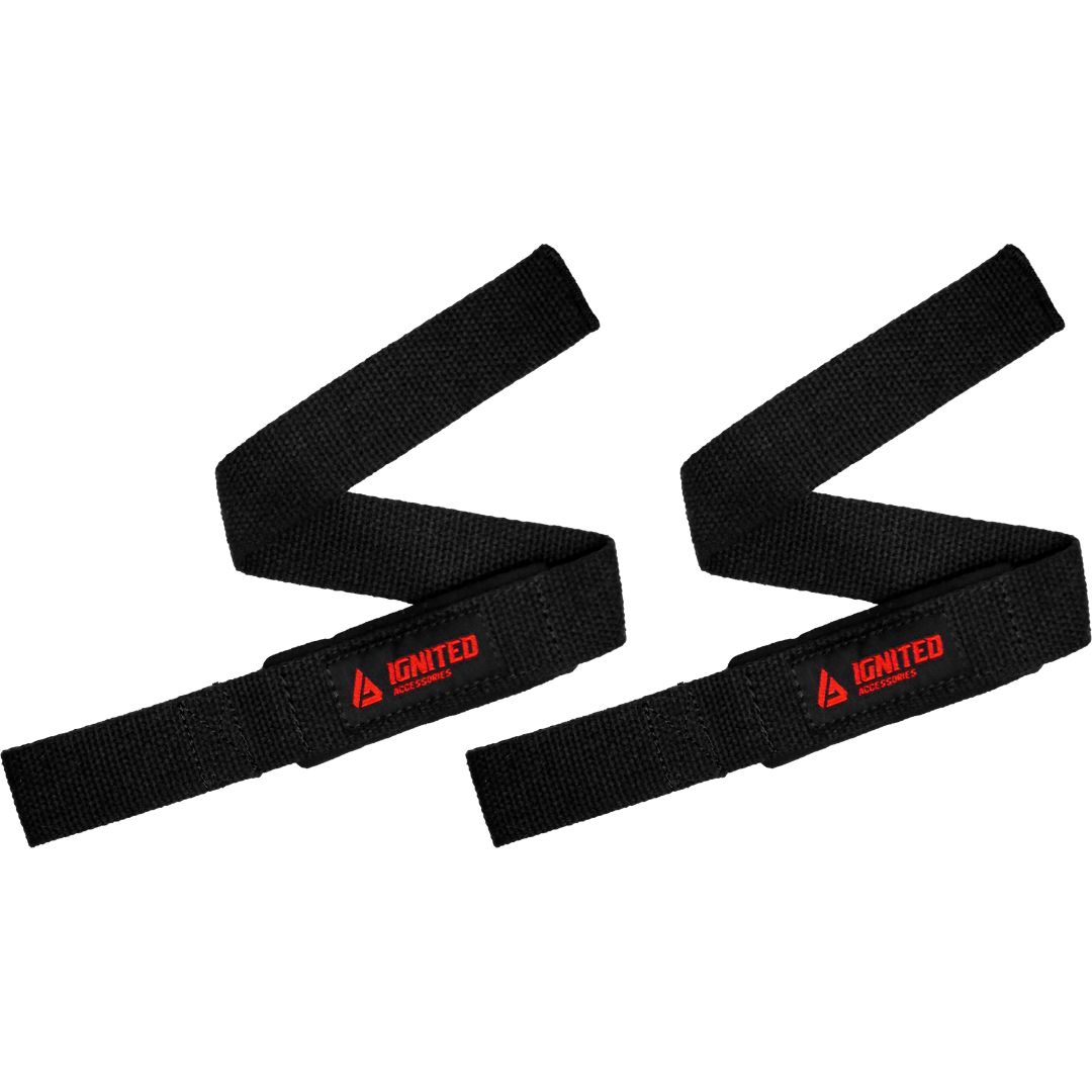 Classic Padded Lifting Straps - Black i gruppen Träningstillbehör / Dragremmar - Grepp hos Golden Athlete (IACPLSBK)