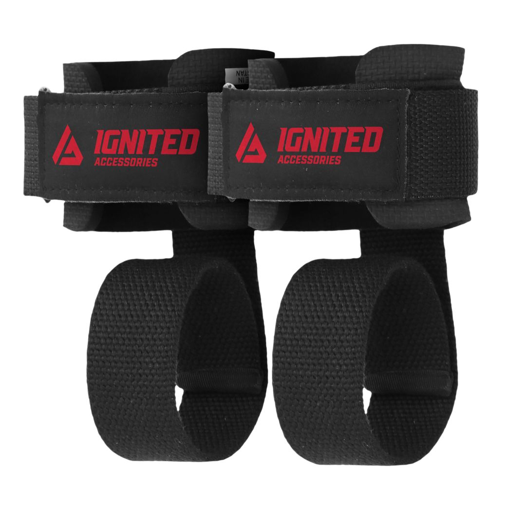 Supported Lifting Straps - Black i gruppen Träningstillbehör / Dragremmar - Grepp hos Golden Athlete (IASLS)