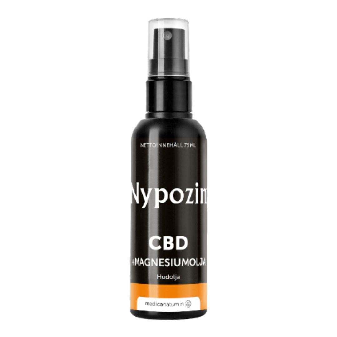 NYPOZIN CBD + MAGNESIUMOLJA SPRAY 75 ML i gruppen Träningstillbehör / Kroppsvård & Hygien hos Golden Athlete (MCN2414)