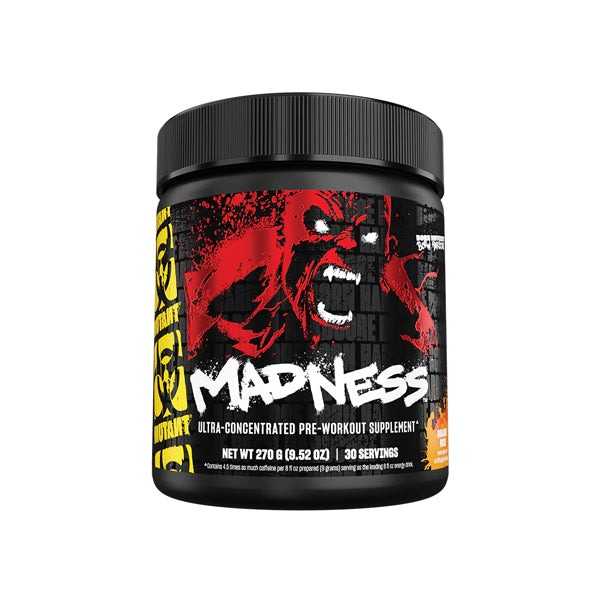 Mutant Madness, 30 servings, Orange Rush i gruppen Kosttillskott / PWO - Prestationshöjande / PWO med koffein hos Golden Athlete (MMRL)