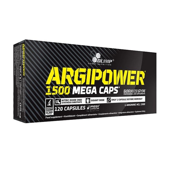 ArgiPower 1500 Mega Caps, 120caps i gruppen Kosttillskott / PWO - Prestationshöjande / PWO utan koffein - PUMP hos Golden Athlete (Olimp-0015)