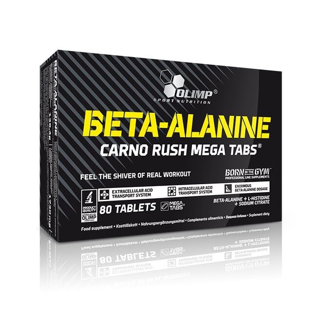 Beta-Alanine Carno Rush, 80 tabs i gruppen Kosttillskott / Aminosyror / Beta-Alanin hos Golden Athlete (Olimp-0036)