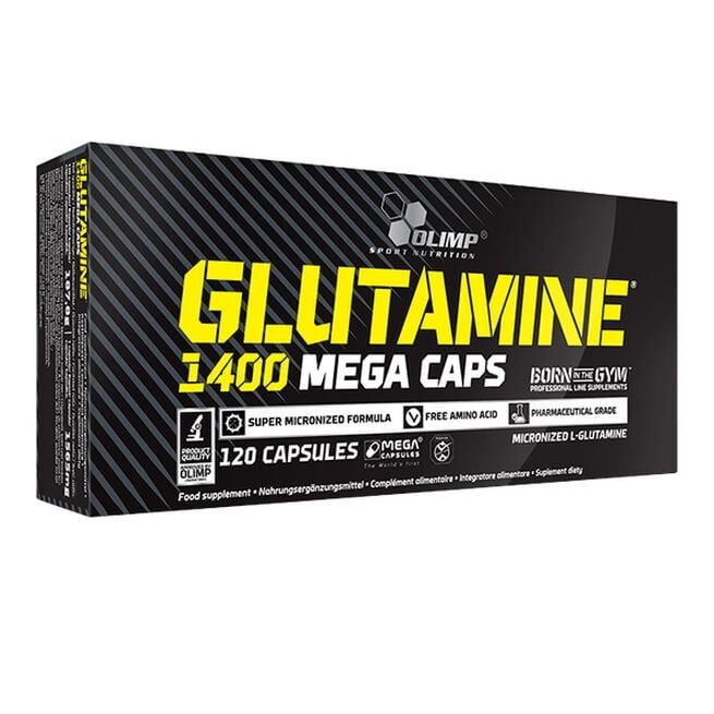 Glutamine Mega Caps,120 caps i gruppen Kosttillskott / Aminosyror / Glutamin hos Golden Athlete (Olimp-0072)