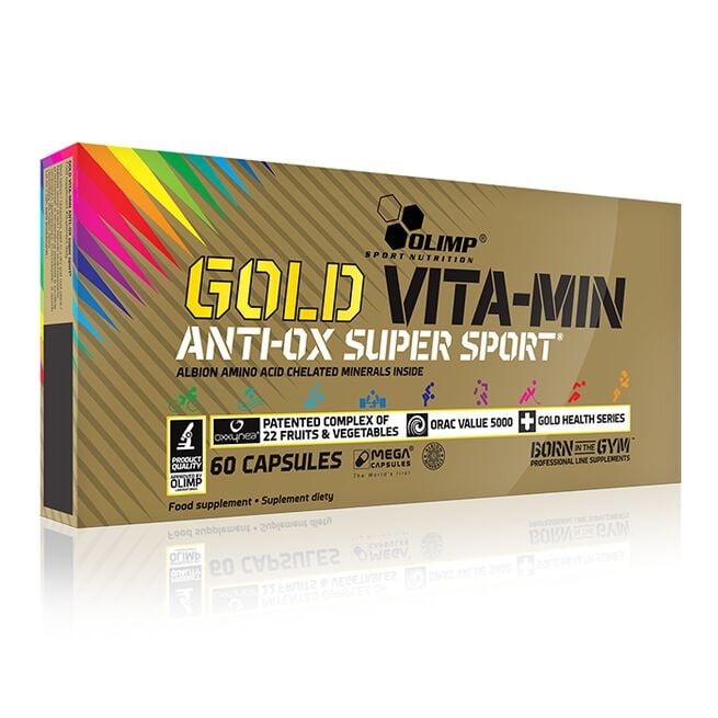 Gold-Vit Anti-OX Super Sport, 60 caps i gruppen Kosttillskott / Vitaminer & Mineraler / Multivitamin hos Golden Athlete (Olimp-0086)