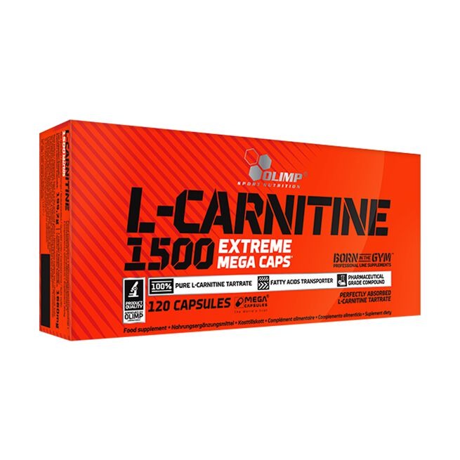 L-Carnitine 1500 Extr Mega Caps, 120caps i gruppen Kosttillskott / Aminosyror / L-Karnitin hos Golden Athlete (Olimp-0101)